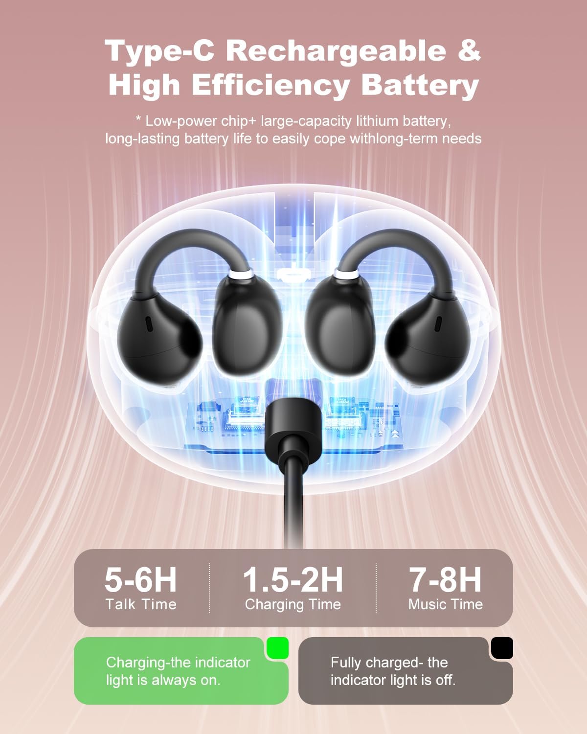 AI Translation Earbuds Real Time, 163 Languages & Accents Translator Ear Buds Audífonos Traductores Inglés Español Open Ear Earbuds Wireless Headphones for Travel Business Learning - Image 6