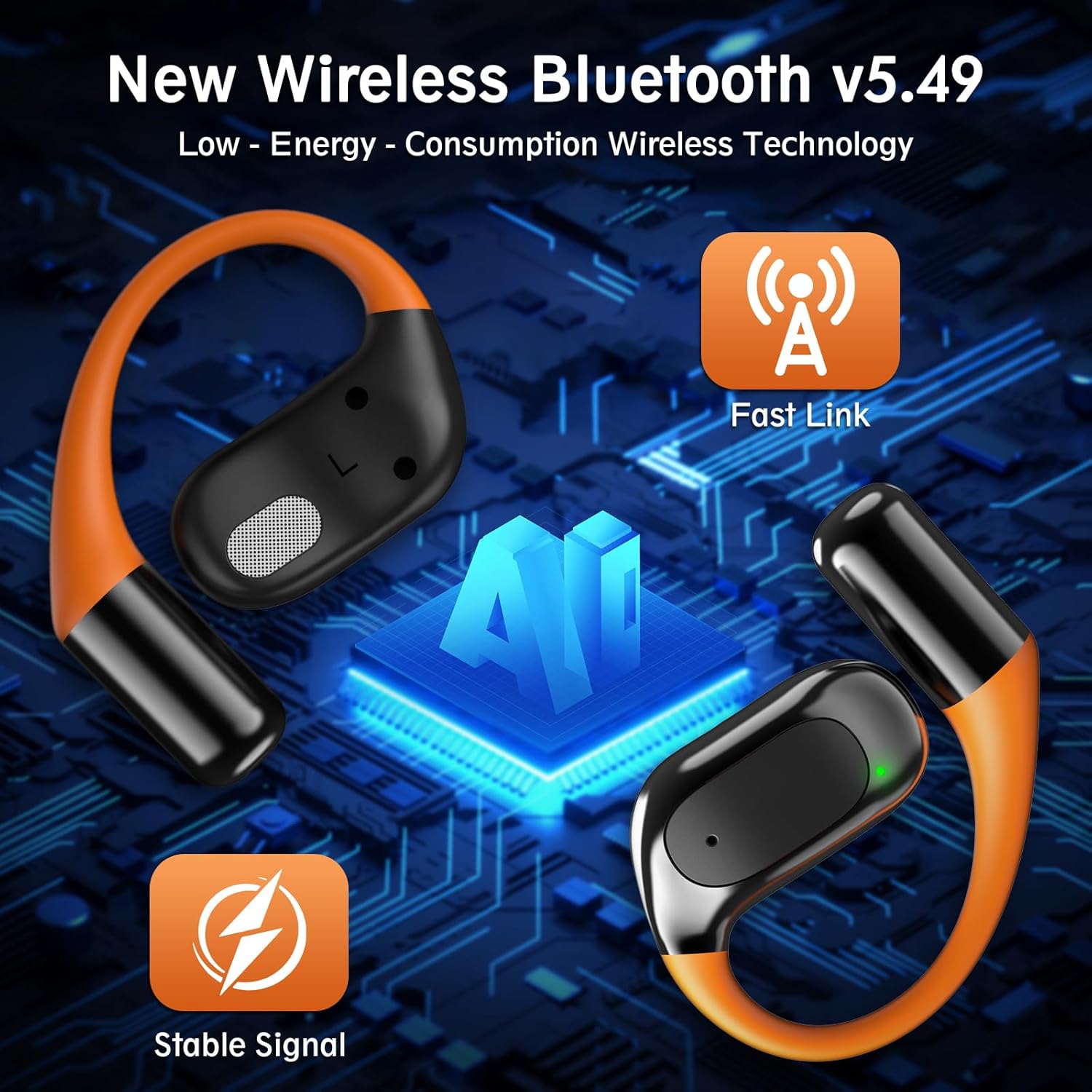 AI Language Translator Earbuds, Real-Time Translation in 144 Languages, Bluetooth 5.49, Smart AI Assistant, 3-in-1 Earbuds for iOS & Android, for Travel, Business & Daily Communication - Image 5