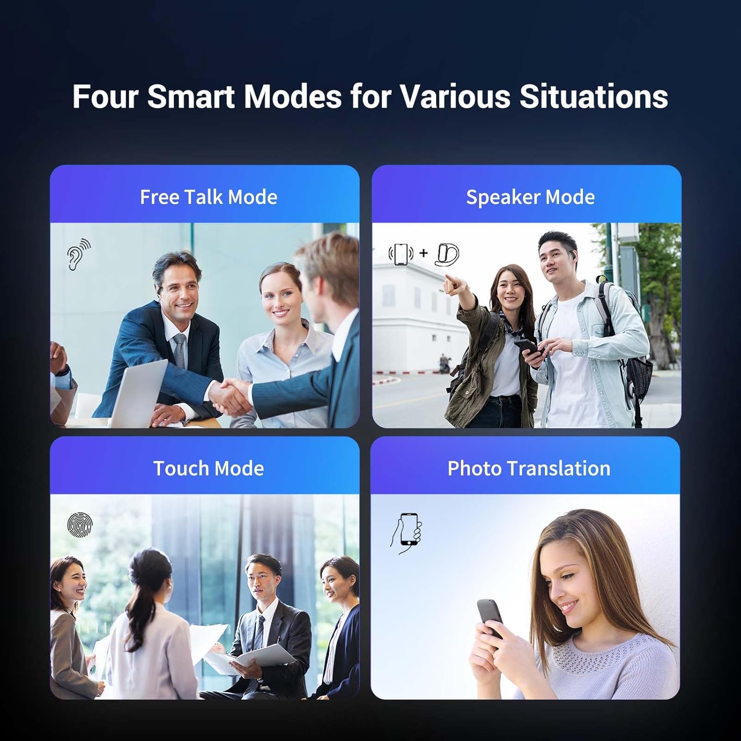 Wooask AI Translator Earbuds, 144 Language Translator OWS 3-in-1 AI Translation Earbuds Real Time F56 Beige (with Offline Package (Lifetime Free)) - Image 6