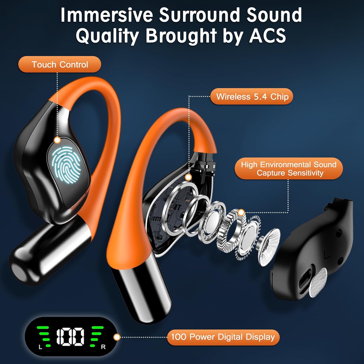 AI Language Translator Earbuds, Real-Time Translation in 144 Languages, Bluetooth 5.49, Smart AI Assistant, 3-in-1 Earbuds for iOS & Android, for Travel, Business & Daily Communication - Image 4