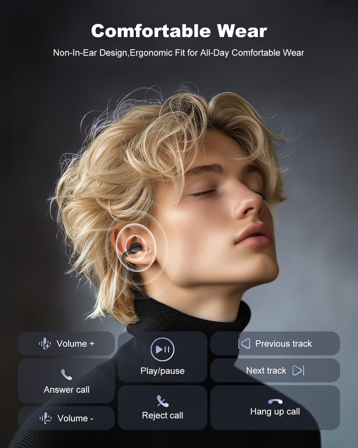 AI Translation Earbuds Real Time, 163 Languages & Accents Translator Ear Buds Audífonos Traductores Inglés Español Open Ear Earbuds Wireless Headphones for Travel Business Learning - Image 7